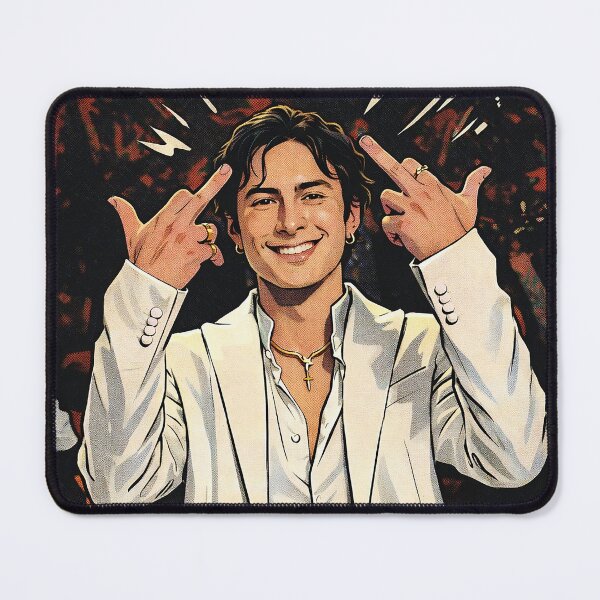 Item preview, Hudson Williams Heated Rivalry glambot Golden Globes (fan art) designed and sold by PopCultureAndStuff.
