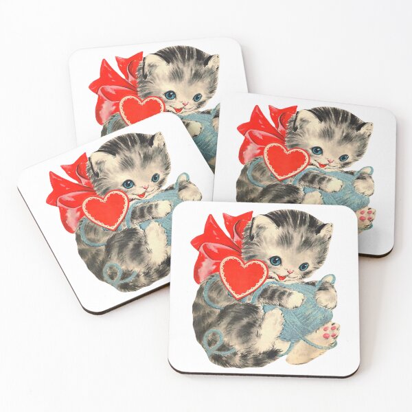Item preview, Vintage Valentine Cat designed and sold by BASKF.