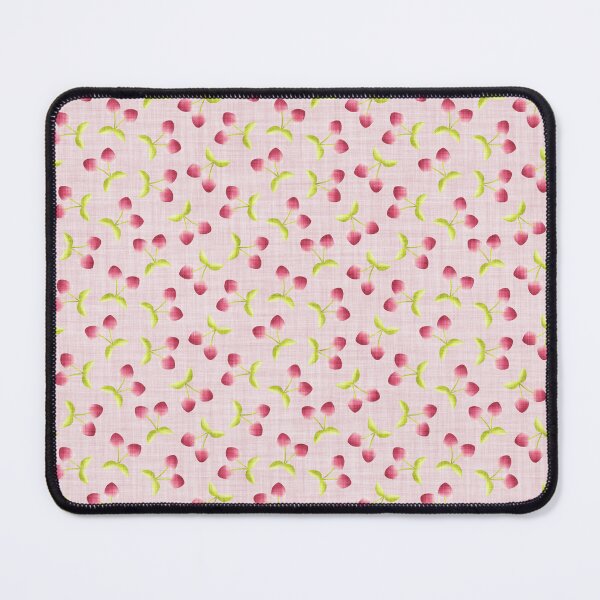 Item preview, Heart Cherry Fruit Seamless Pattern – Cute Dopamine Decor, Coquette Y2K Aesthetic, Retro Vibe - Pale Pink designed and sold by piptompatternco.