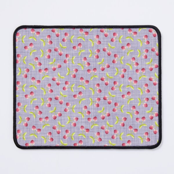 Item preview, Heart Cherry Fruit Seamless Pattern – Cute Dopamine Decor, Coquette Y2K Aesthetic, Retro Vibe - Soft Lilac Lavender Mauve designed and sold by piptompatternco.