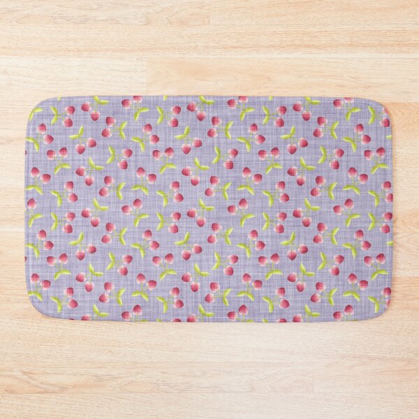 Item preview, Heart Cherry Fruit Seamless Pattern – Cute Dopamine Decor, Coquette Y2K Aesthetic, Retro Vibe - Soft Lilac Lavender Mauve designed and sold by piptompatternco.