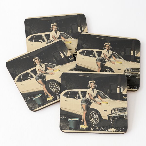 Item preview, Vintage Service Yard Car Wash Postcard designed and sold by SteadyRolling.