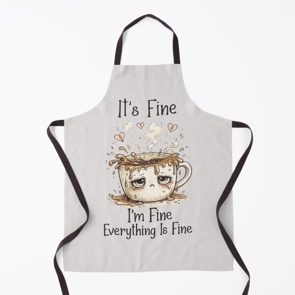 Item preview, Sad Spilling Coffee Cup Everything Is Fine designed and sold by DigitalMomy.