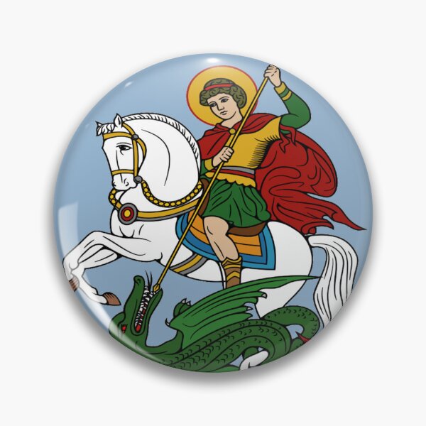 Artikelvorschau, Der heilige Georg tötet den Drachen | Spirituelle Symbolik des christlichen Kriegers entworfen und verkauft von Based History.