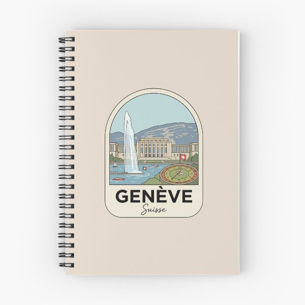 Item preview, Geneve Suisse Vintage Travel Badge, Retro Geneva Switzerland Landmark Emblem designed and sold by InvestingRoad.