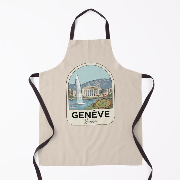 Item preview, Geneve Suisse Vintage Travel Badge, Retro Geneva Switzerland Landmark Emblem designed and sold by InvestingRoad.
