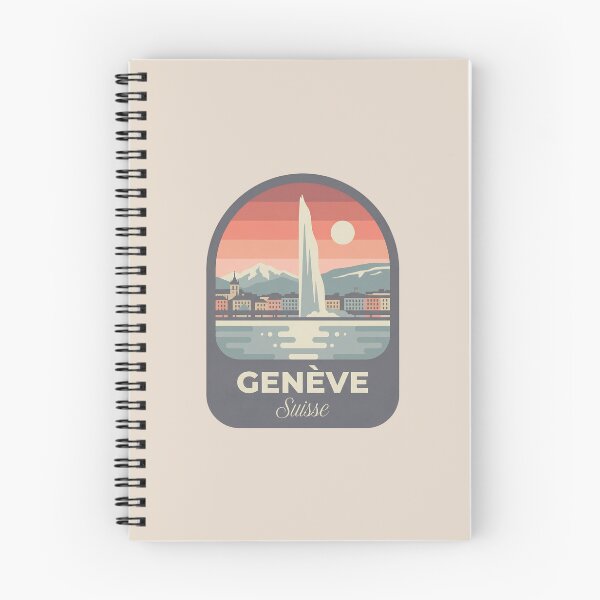 Item preview, Geneve Suisse Vintage Travel Badge, Retro Geneva Switzerland Landmark Emblem designed and sold by InvestingRoad.
