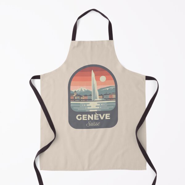 Item preview, Geneve Suisse Vintage Travel Badge, Retro Geneva Switzerland Landmark Emblem designed and sold by InvestingRoad.
