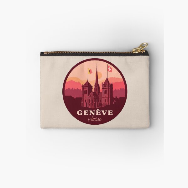 Item preview, Geneve Suisse Vintage Travel Badge, Retro Geneva Switzerland Landmark Emblem designed and sold by InvestingRoad.
