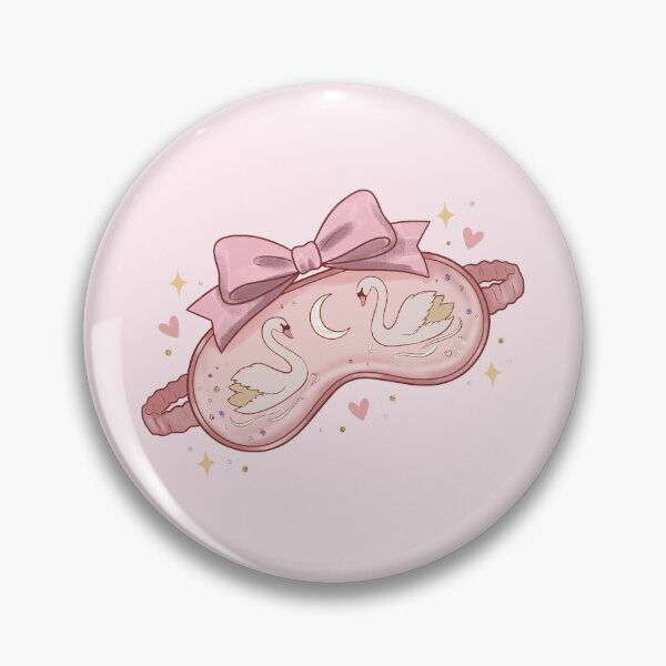 Item preview, Dreamy Pink Swan Sleep Mask Aesthetic designed and sold by HerTenderly.