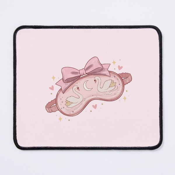 Item preview, Dreamy Pink Swan Sleep Mask Aesthetic designed and sold by HerTenderly.