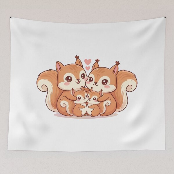Item preview, Squirrel Family, A Home Full of Love designed and sold by Dizartico.