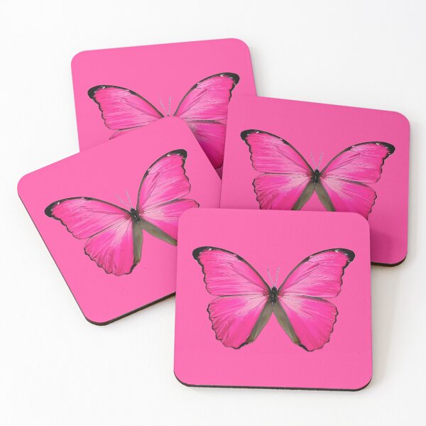 Item preview, Pink Butterfly Pink Background designed and sold by ParisPoet.