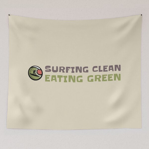 Item preview, Surfing Clean Eating Green Graphic designed and sold by Bold & Brewed.