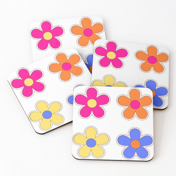 Item preview, Retro Pop Flower Sticker Pack designed and sold by Devin Moore.