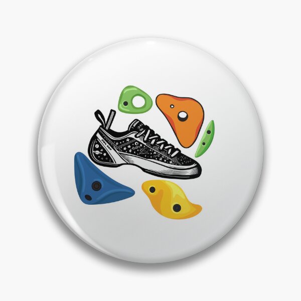 Item preview, Cosmic Climber – Rock Climbing Shoe & Holds Illustration designed and sold by kuikai123.