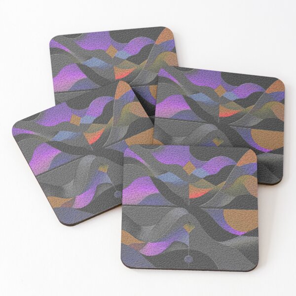 Item preview, prismatic rhythm textured flux colorful geometric abstract designed and sold by SmashingDeals.