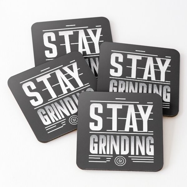 Item preview, Stay Grinding Typography Design designed and sold by SwaggzDesignHub.