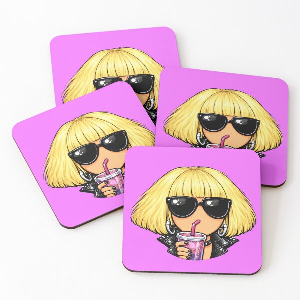 Item preview, 2010s Pop Girl Energy – Glam Sunglasses Pop Art Caricature designed and sold by SimplyJasper.
