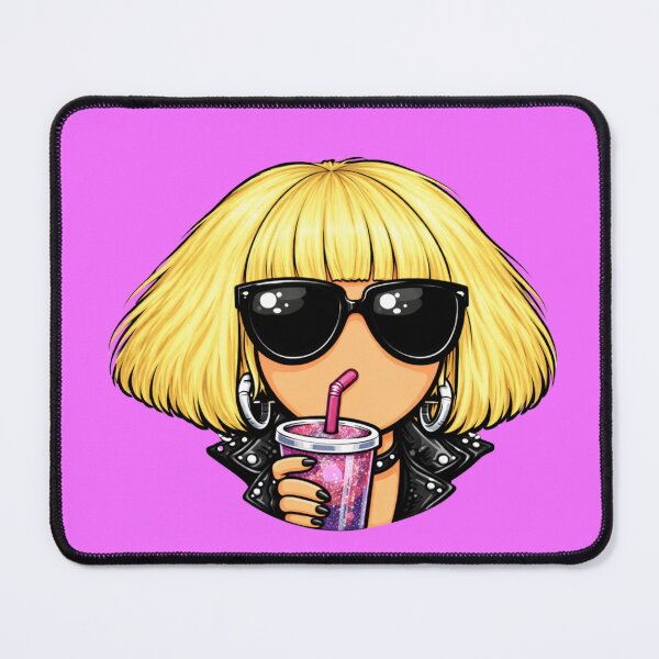 Item preview, 2010s Pop Girl Energy – Glam Sunglasses Pop Art Caricature designed and sold by SimplyJasper.