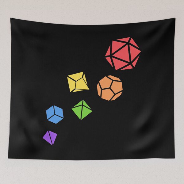 Item preview, Polyhedral Dice Set Rainbow Tabletop Rpg designed and sold by nicu6789.