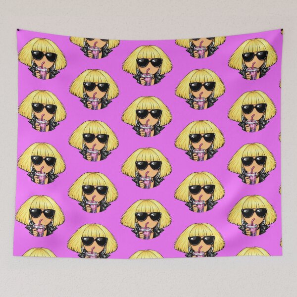 Item preview, 2010s Pop Girl Energy – Glam Sunglasses Pop Art Caricature designed and sold by SimplyJasper.
