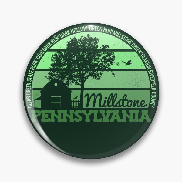Item preview, Millstone Pennsylvania Sunset Retro Vintage Local Pride Logo designed and sold by CRHPOD20.