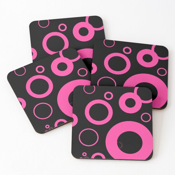 Item preview, Circle pattern | Fuchsia circles designed and sold by dfly-creations.