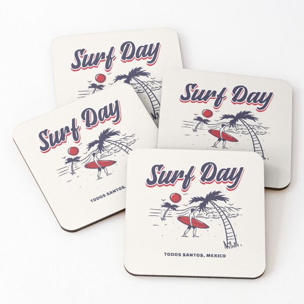 Item preview, Retro Surf Day Todos Santos Mexico Graphic designed and sold by Bold & Brewed.