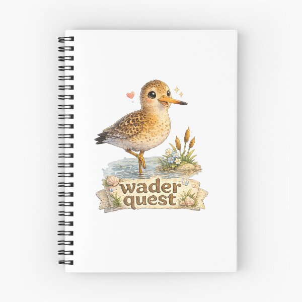 Item preview, Wader Quest – Kawaii Black-Tailed Godwit Adventure with Cute Coastal Bird Vibes designed and sold by Paws-nd-Prints.