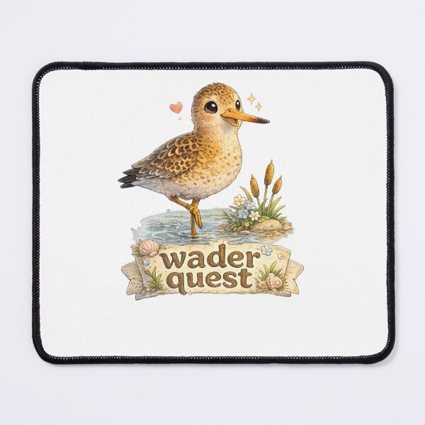 Item preview, Wader Quest – Kawaii Black-Tailed Godwit Adventure with Cute Coastal Bird Vibes designed and sold by Paws-nd-Prints.