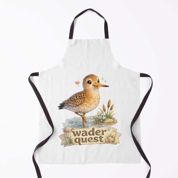 Item preview, Wader Quest – Kawaii Black-Tailed Godwit Adventure with Cute Coastal Bird Vibes designed and sold by Paws-nd-Prints.