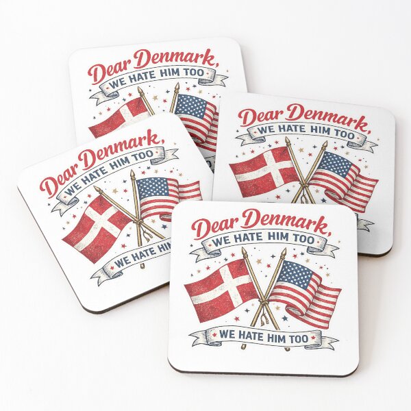 Item preview, Denmark Dear Denmark We Hate Him Too Political Protest  designed and sold by first-shirt ⭐ ⭐ ⭐ ⭐ ⭐.