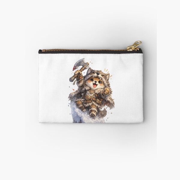 Item preview, Ulfhednar Berserker Pup – Kawaii Viking Wolf Warrior with Axe designed and sold by Paws-nd-Prints.