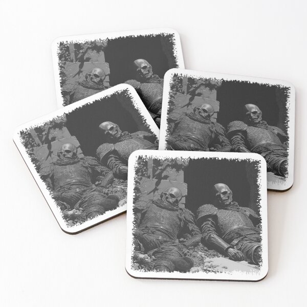 Item preview, Fallen Skeleton Knights – Dark Fantasy Medieval Horror Art designed and sold by inkoutninja.