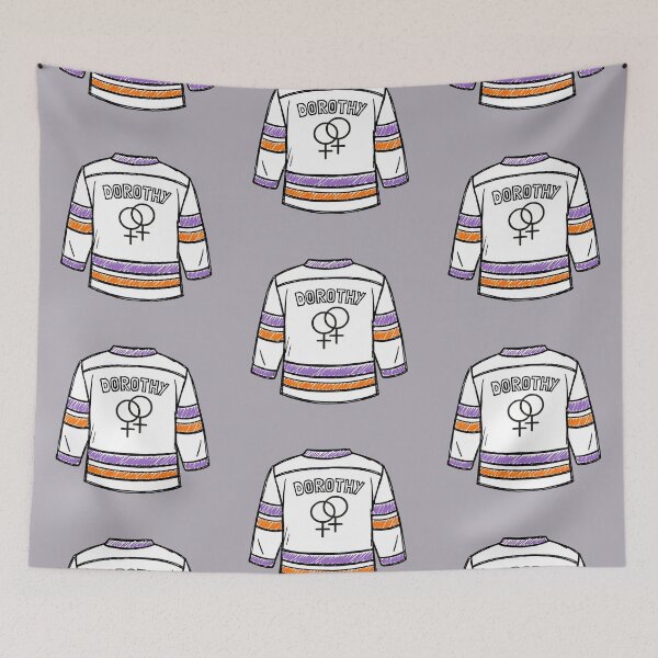Item preview, Purple Orange Lesbian Hockey Jersey  designed and sold by TackyTime.