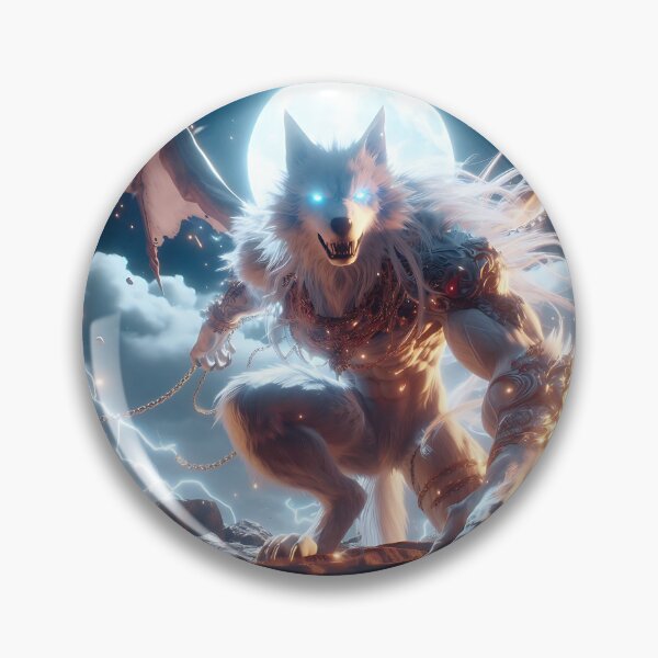 Item preview, White Dragon Wolf designed and sold by GalleryBrisArt.