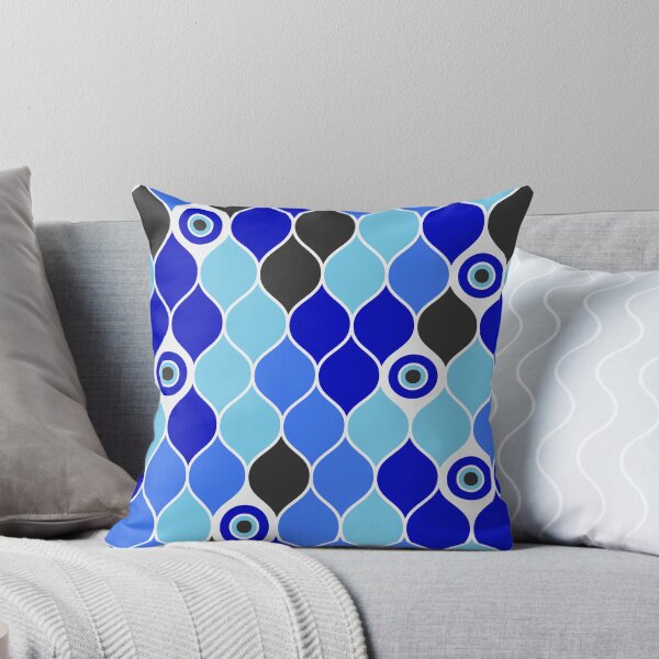 Item preview, Modern Evil Eye Pattern – Blue & Mint Protection Aesthetic designed and sold by SimplyJasper.