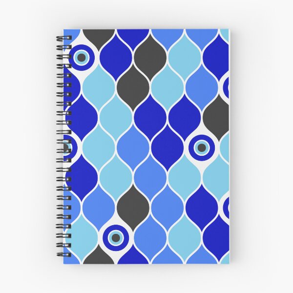 Item preview, Modern Evil Eye Pattern – Blue & Mint Protection Aesthetic designed and sold by SimplyJasper.