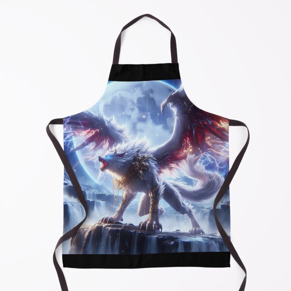 Item preview, White Dragon Wolf designed and sold by GalleryBrisArt.