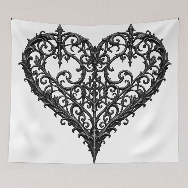 Item preview, Heart Form Executed in Black Wrought Iron designed and sold by Mouraludia.