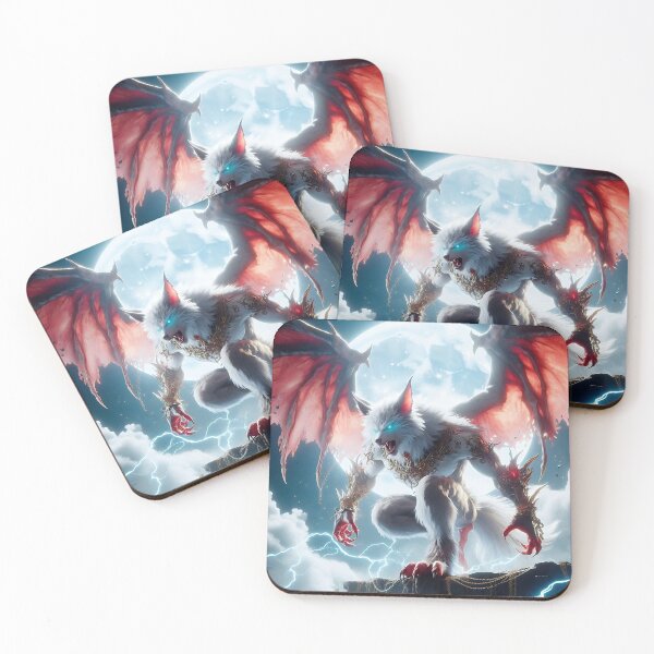 Item preview, White Dragon Wolf designed and sold by GalleryBrisArt.