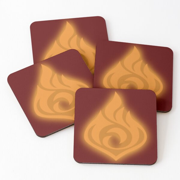Item preview, Fiery Pyro Spirit - Genshin Elemental Glow Art designed and sold by Jimakmo.