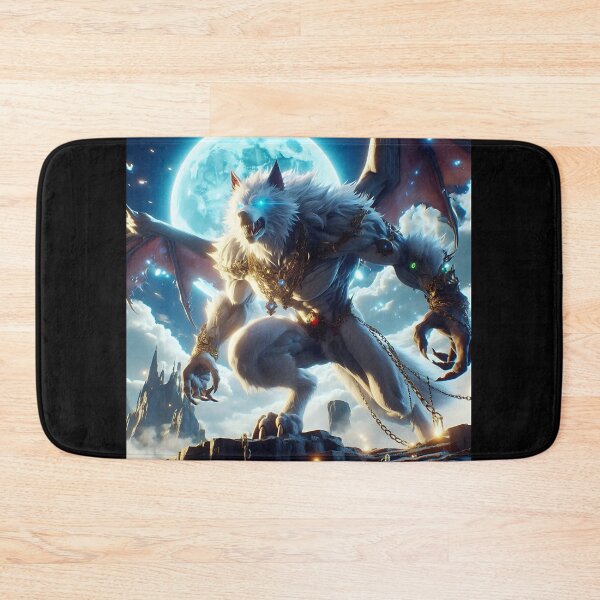 Item preview, White Dragon Wolf designed and sold by GalleryBrisArt.
