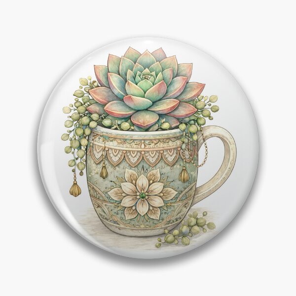 Item preview, Boho mug with succulents designed and sold by Bekahgw17.
