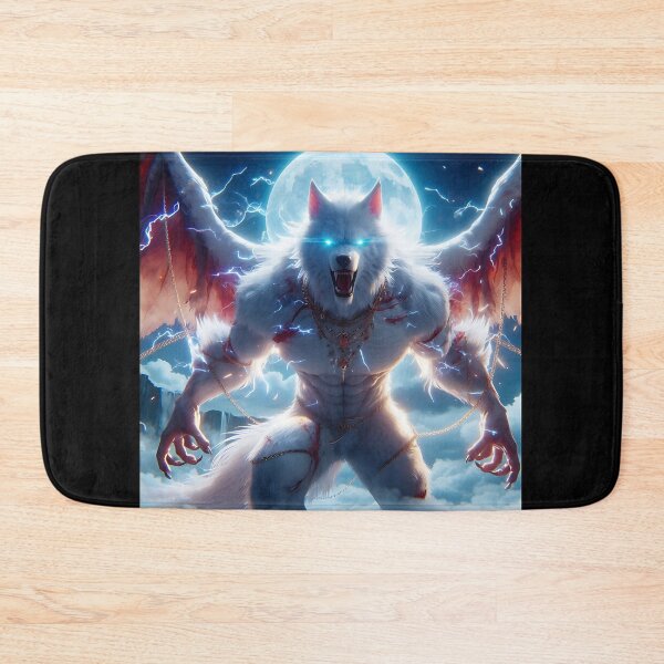 Item preview, White Dragon Wolf designed and sold by GalleryBrisArt.
