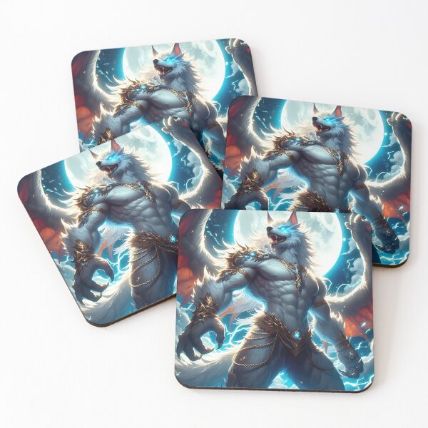 Item preview, White Dragon Wolf designed and sold by GalleryBrisArt.