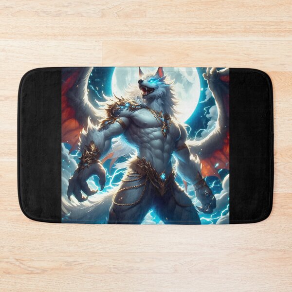 Item preview, White Dragon Wolf designed and sold by GalleryBrisArt.