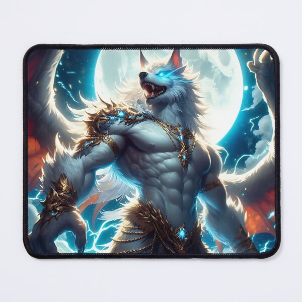 Item preview, White Dragon Wolf designed and sold by GalleryBrisArt.