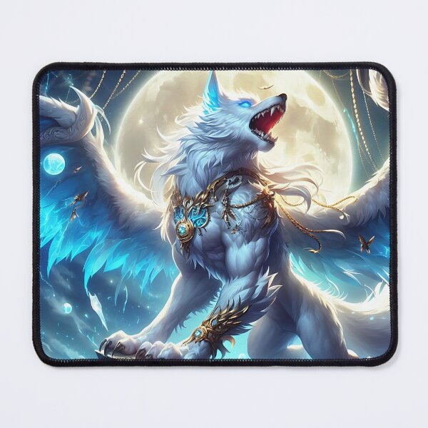 Item preview, White Dragon Wolf designed and sold by GalleryBrisArt.